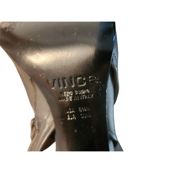 Vince Camuto Size 8.5 Pee Toe Slingback Open Heel Gray - Picture 4 of 4